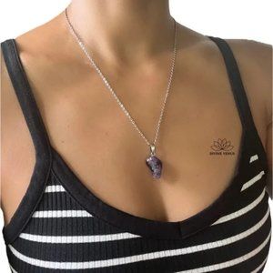 Amethyst Imani Necklace | Stainless Steel Jewelry